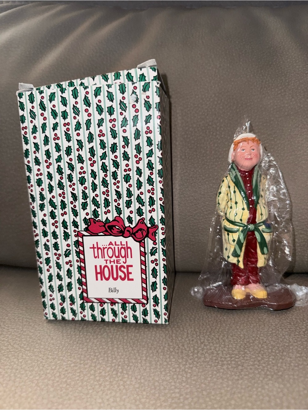 Department 56 Billy Figurine in Yellow Robe with Green Trim